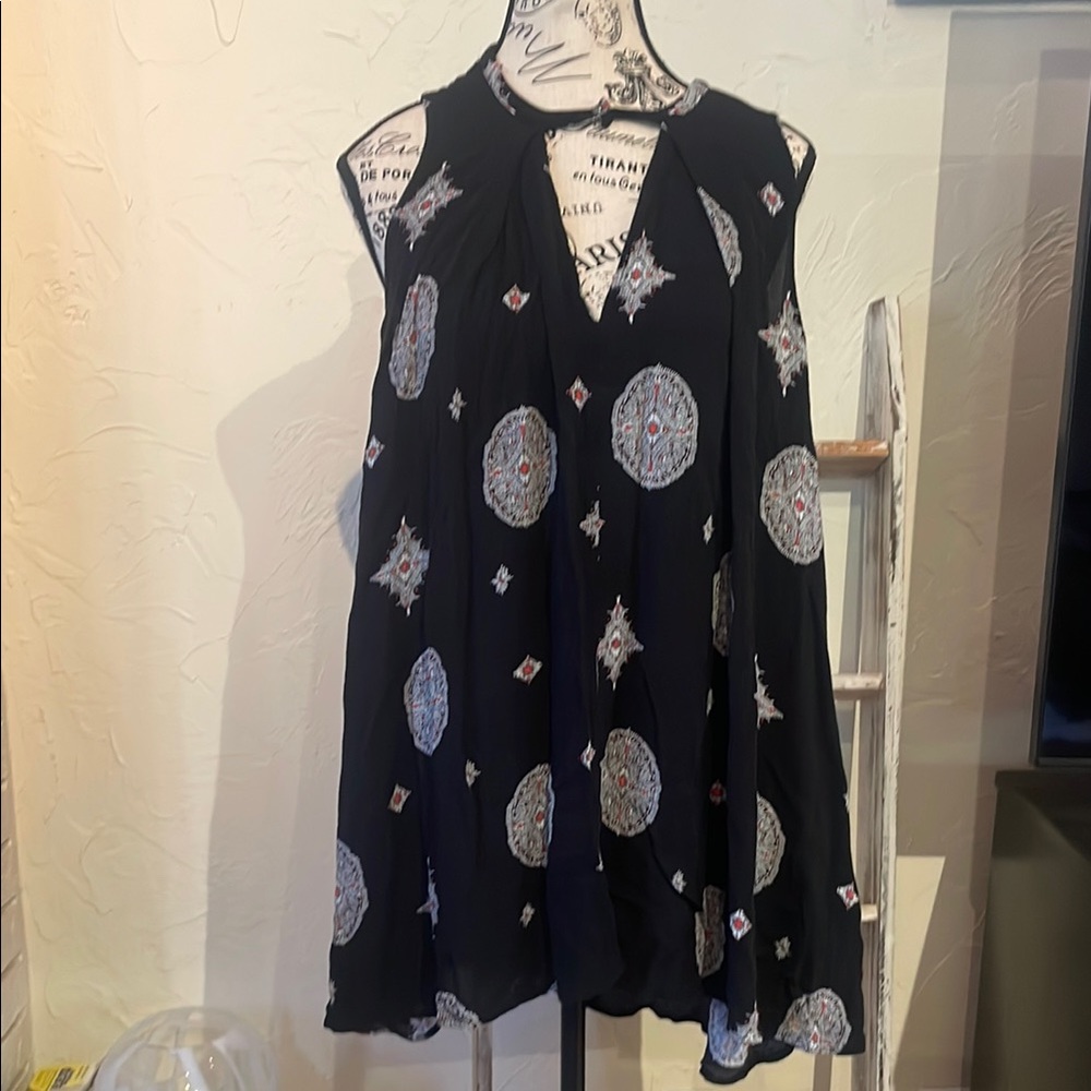 Free People Dress Geometric Design Sleeveless